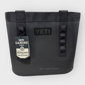 YETI Black Camino 35L Carryall Waterproof Tote Rare Viral Mom Bag Adventure Gear